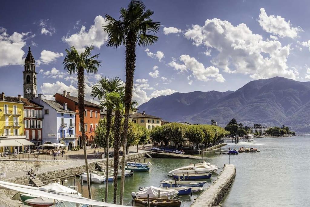 Ascona: Residenza Sabrina,App 2.5 Locali E Piscina Daire Dış mekan fotoğraf