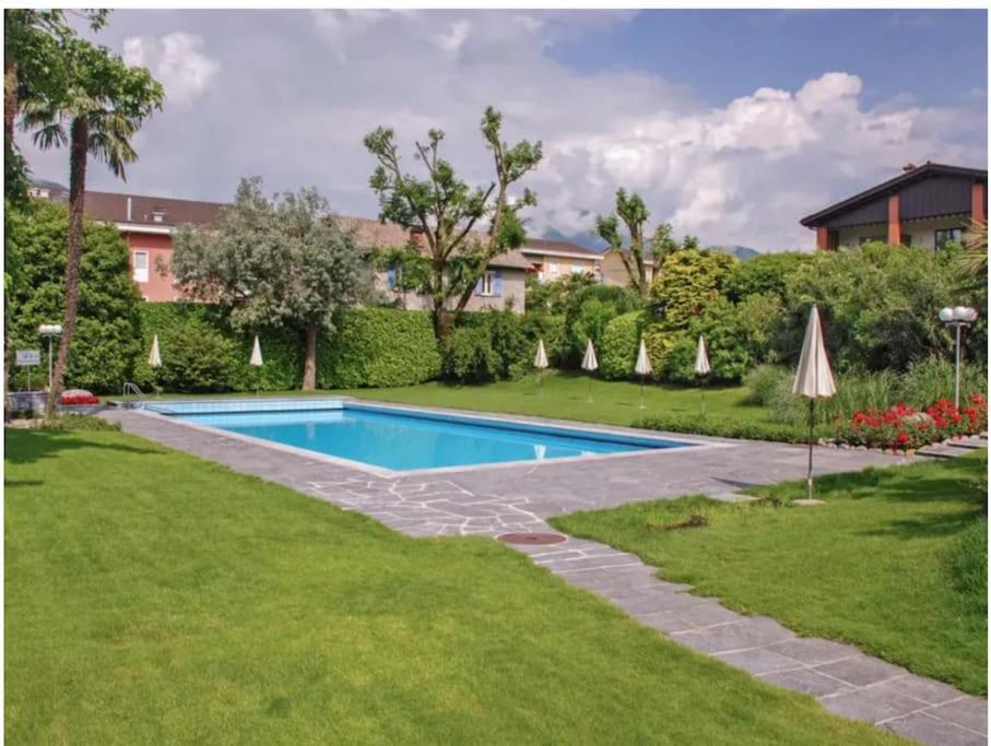 Ascona: Residenza Sabrina,App 2.5 Locali E Piscina Daire Dış mekan fotoğraf
